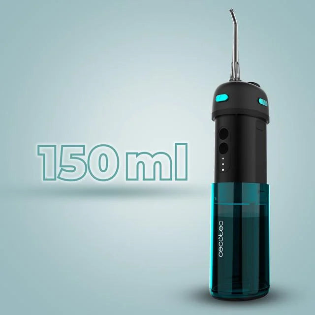 Irigator bucal portabil Cecotec ToothCare Jet Splash, 3 moduri, 8 intensitati, 150ml, rezervor telescopic