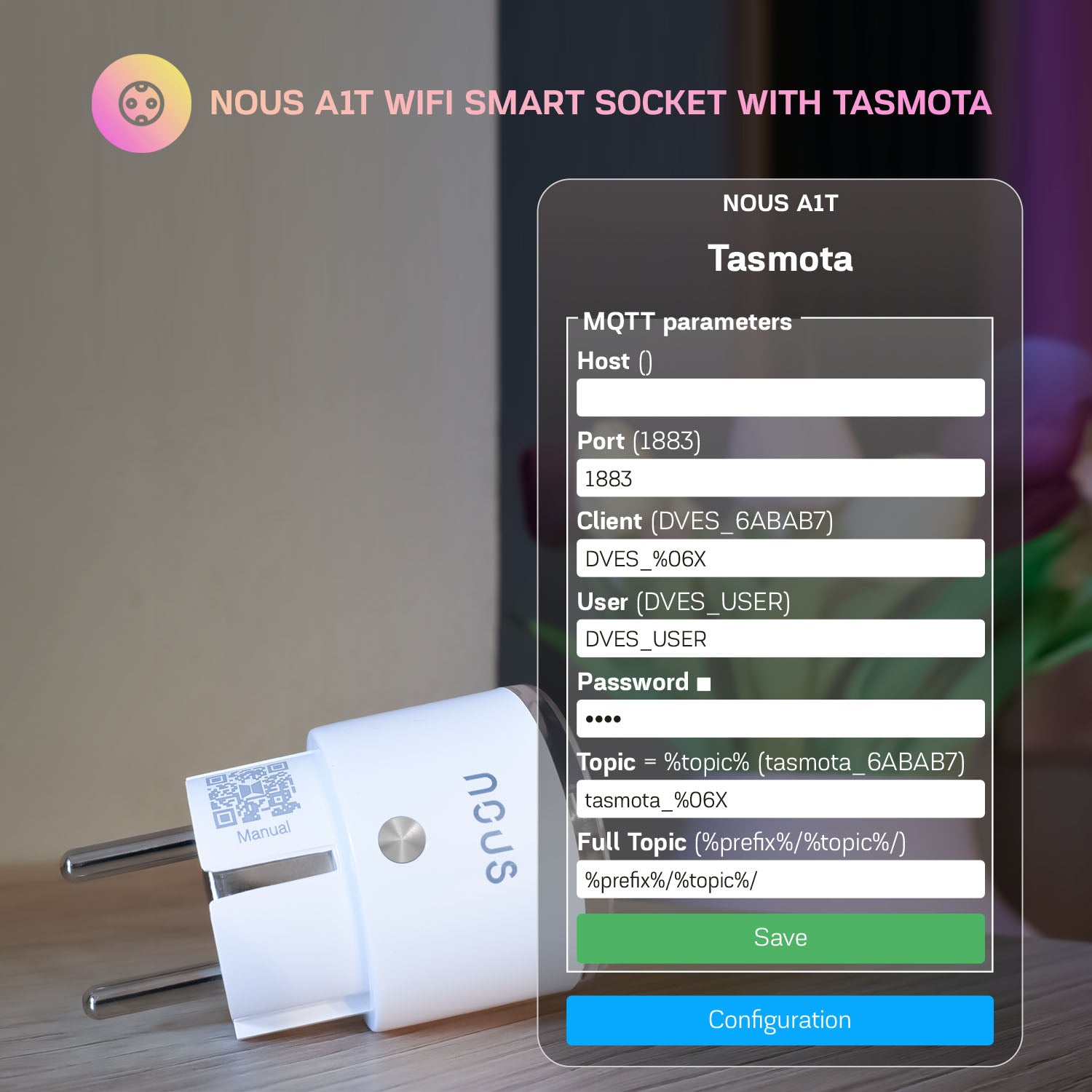 Set 4 Prize Inteligente WiFi NOUS A1T, 16A, contorizare consum