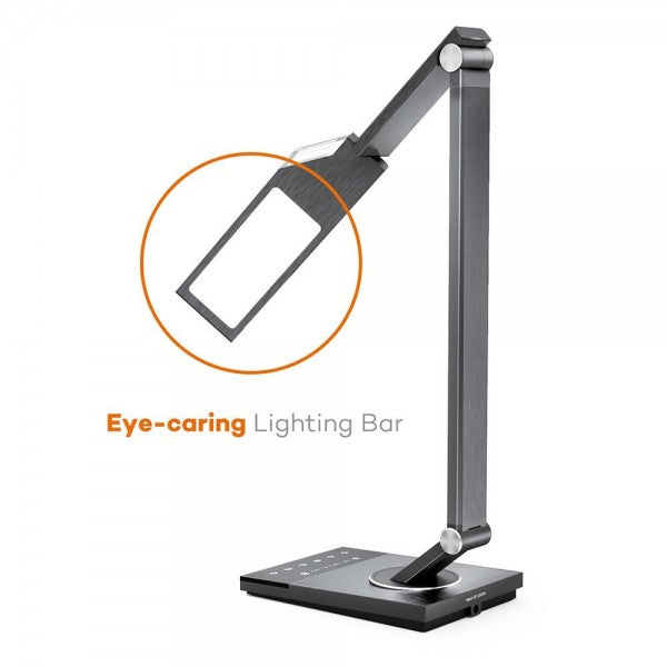 Lampa de birou LED TaoTronics TT-DL16, protectie ochi, control touch, 5 moduri, USB, lumina de noapte