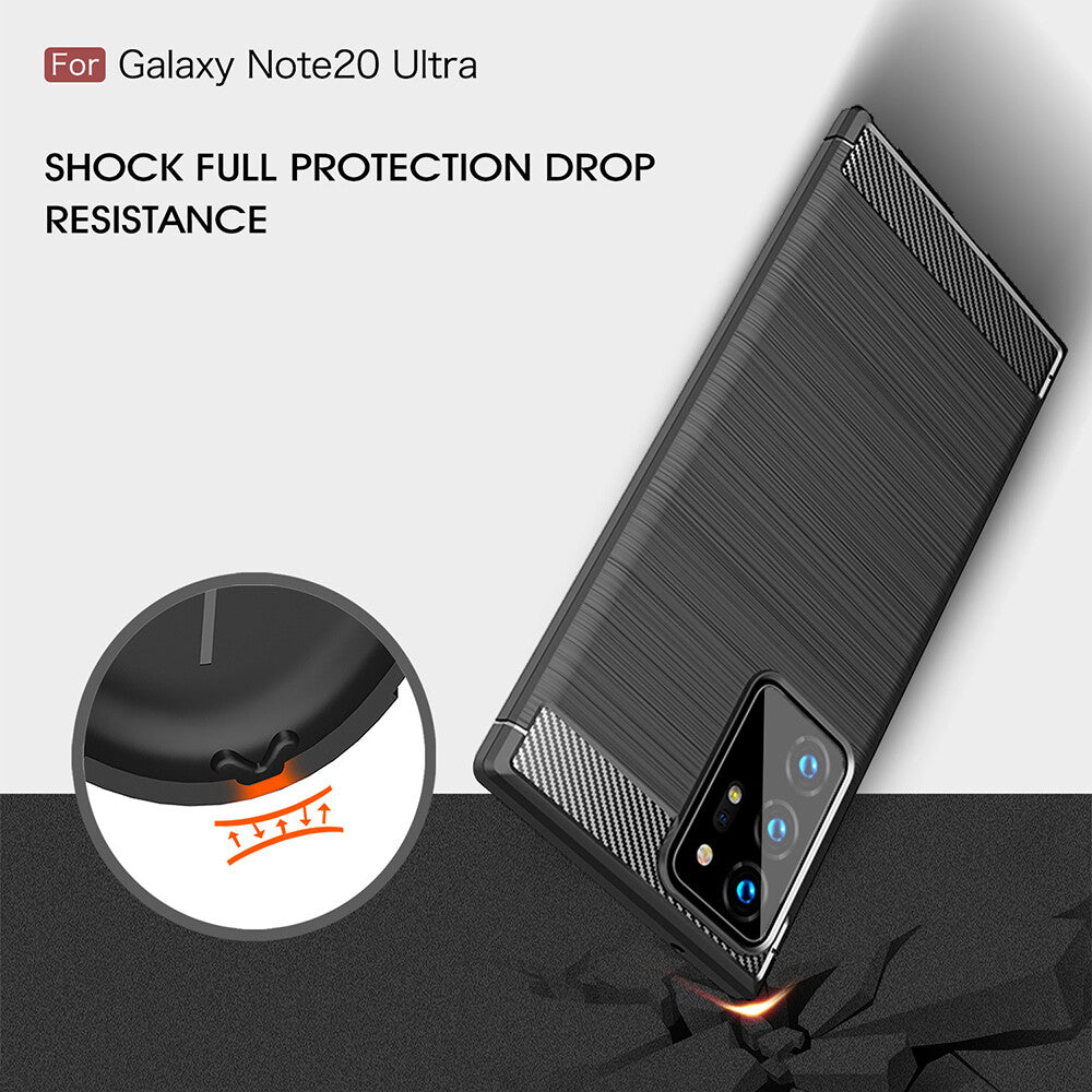 Husa Samsung Galaxy Note 20 TPU Carbon - Negru