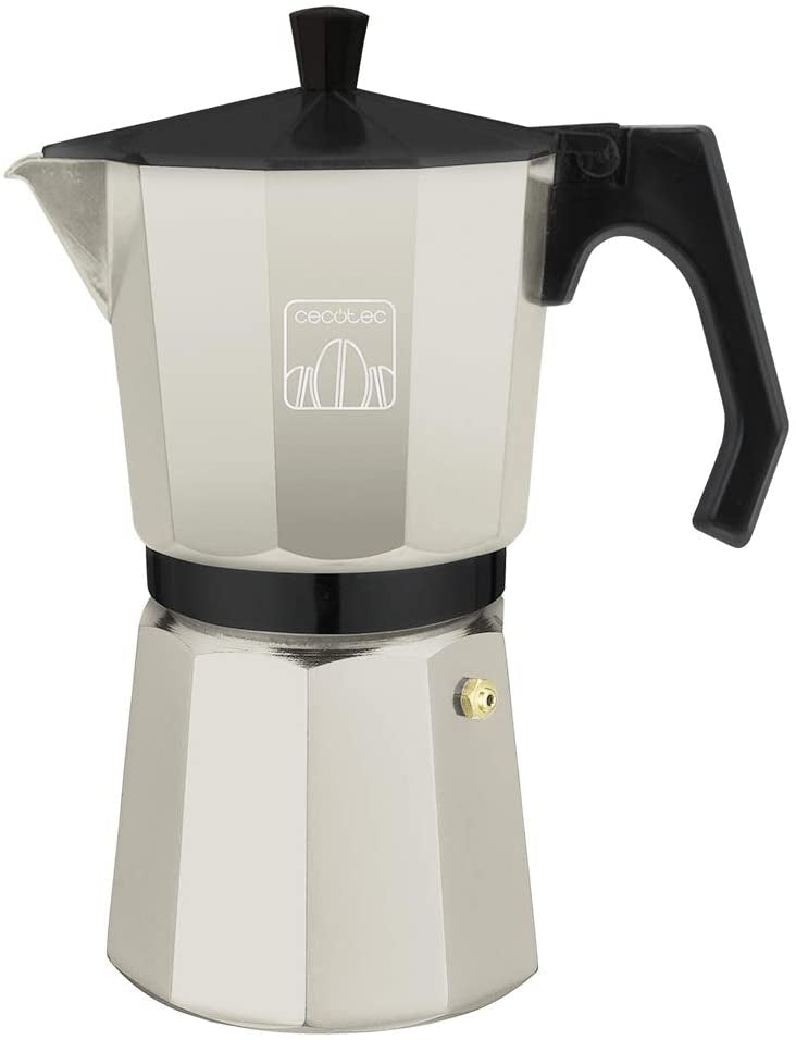 Cafetiera Cecotec Mimoka 600, 300 ml, 6 cani de cafea, inductie, Bej